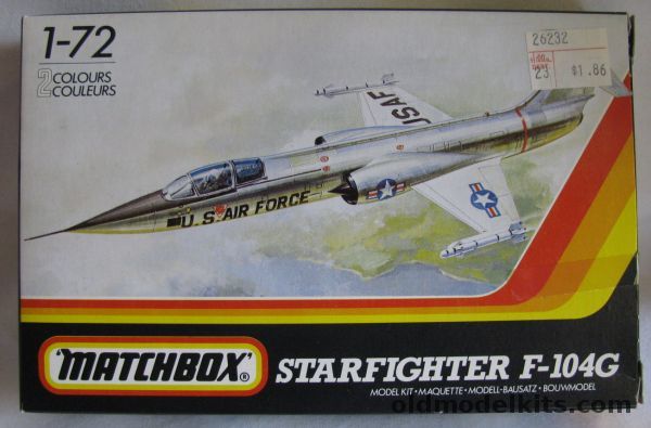 Matchbox 1/72 F-104G Starfighter - USAF 69 TFTS 58TTW or  West German JG71 Richthofen 1966, PK-28 plastic model kit